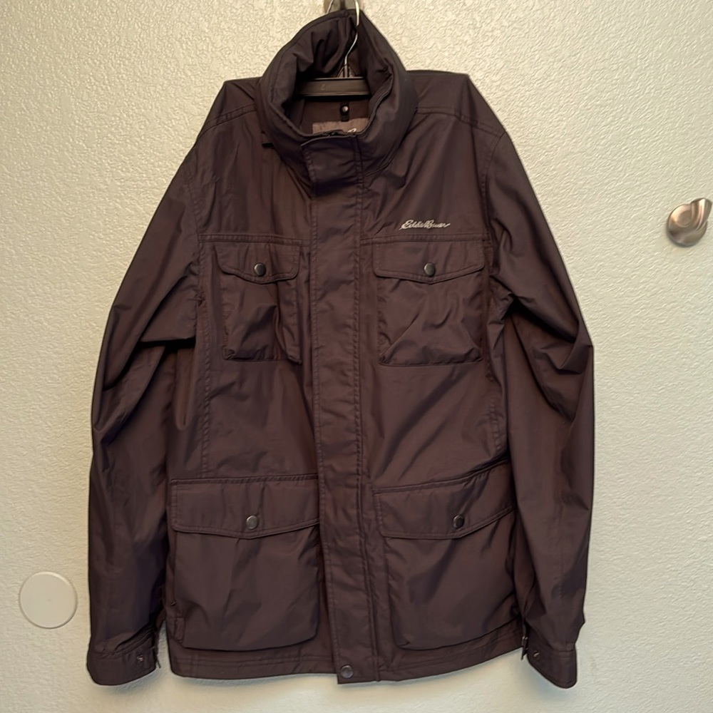Eddie Bauer rain jacket men’s medium.